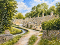Summer Village by the Stream